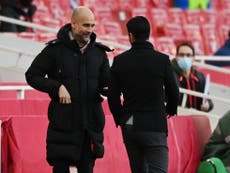 Arsenal vs Manchester City could be postponed to fit PSV fixture, suggests Pep Guardiola