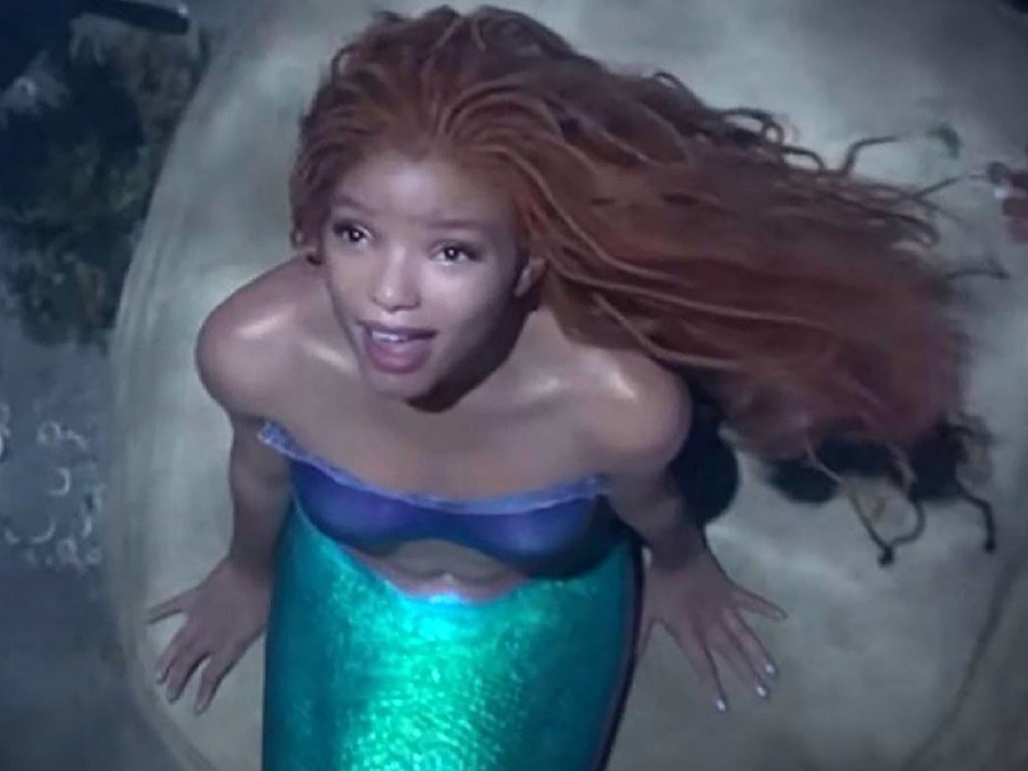 Halle Bailey shares new trailer for 'The Little Mermaid' with a first