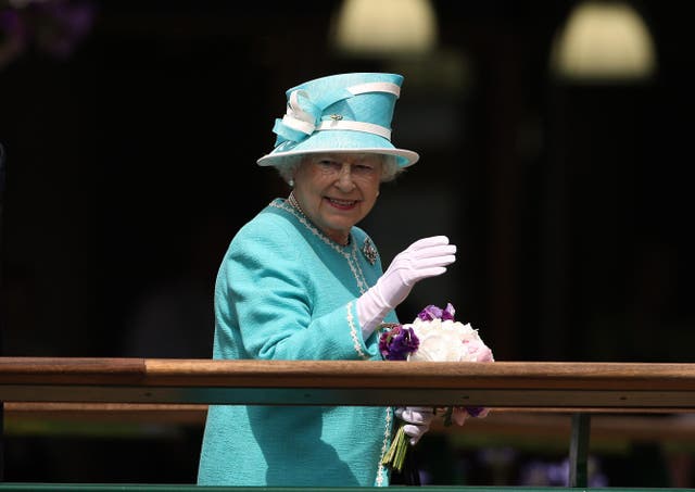 The Queen, who regularly attended the tennis at Wimbledon, will be honoured by the Great Britain Davis Cup squad (PA Wire/PA)