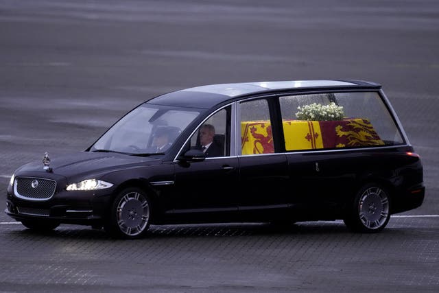 The new state hearse (Kirsty Wigglesworth/PA)