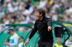 Antonio Conte frustrated after Tottenham suffer late agony against Sporting