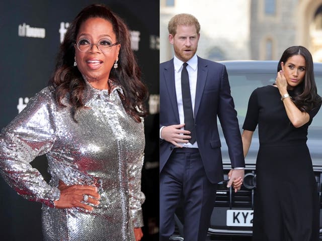 <p>Oprah sparks debate after revealing hope Queen Elizabeth II’s passing provides “an opportunity for peacemaking”.</p>