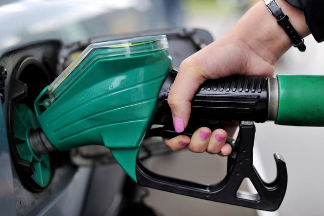 A near-7% fall in petrol and diesel prices helped take the edge of inflation in August (Nicholas T Ansell/PA)