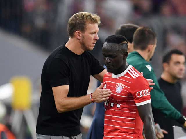 FC Augsburg vs Bayern Munich XI: 4-4-2 as Sadio Mane and Gnabry lead the front line