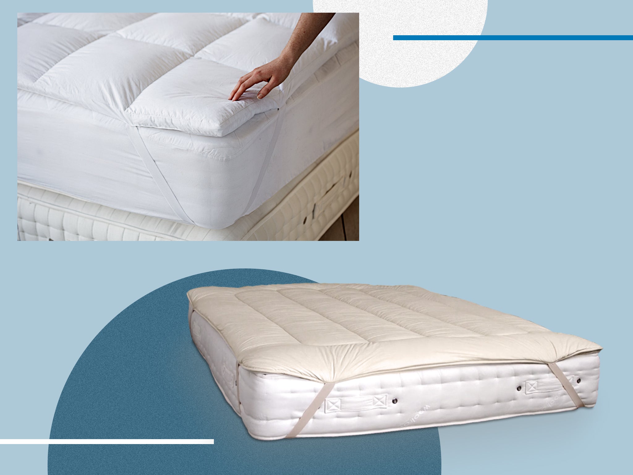 Mattress Topper Queen Size Orthopedic Pad Cooling Gel Bed Cover Hypoallergenic 