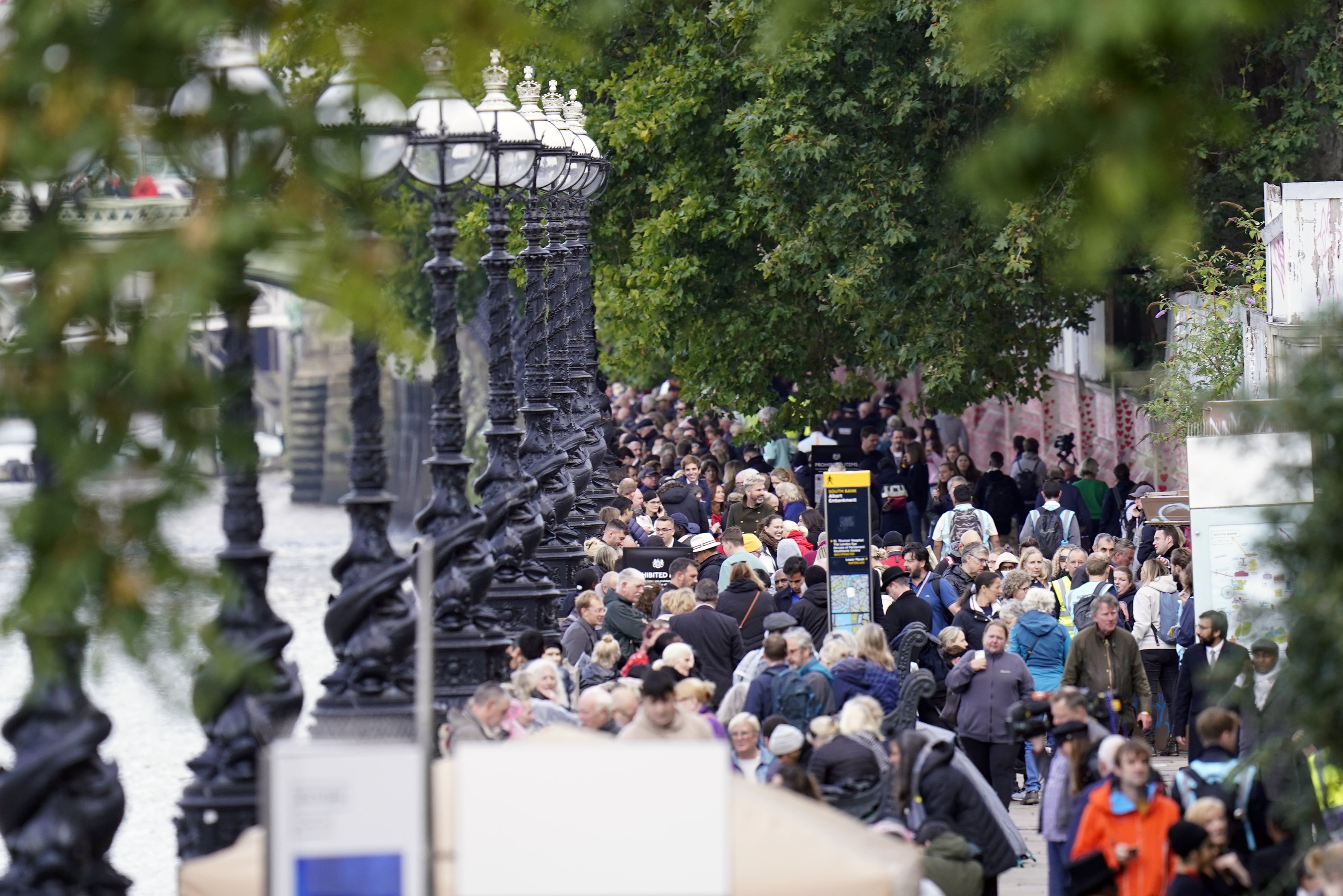 Central London is set to be very busy in the build-up to the funeral (Danny Lawson/PA)