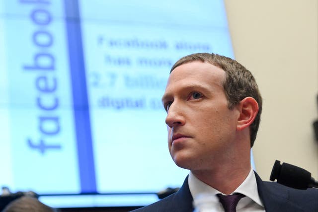 <p>Meta CEO Mark Zuckerberg testifies at a House Financial Services Committee hearing in Washington on 23 October 2019</p>