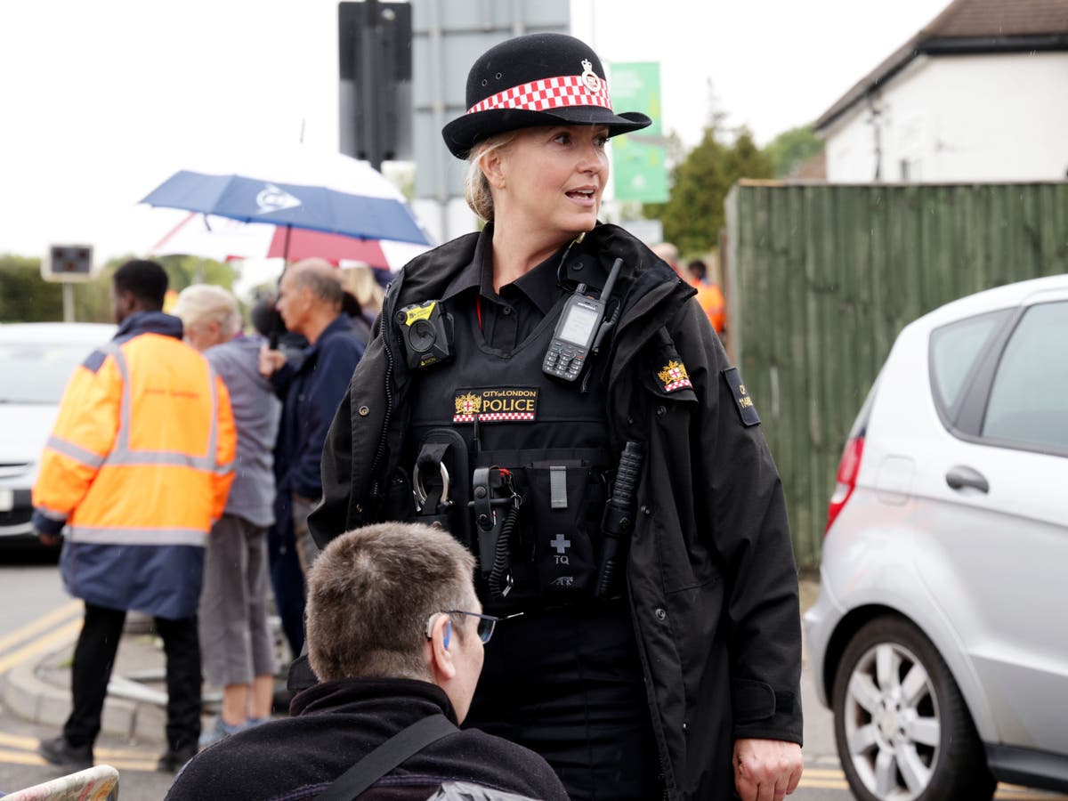 Penny Lancaster starts work as police constable for Queen’s funeral