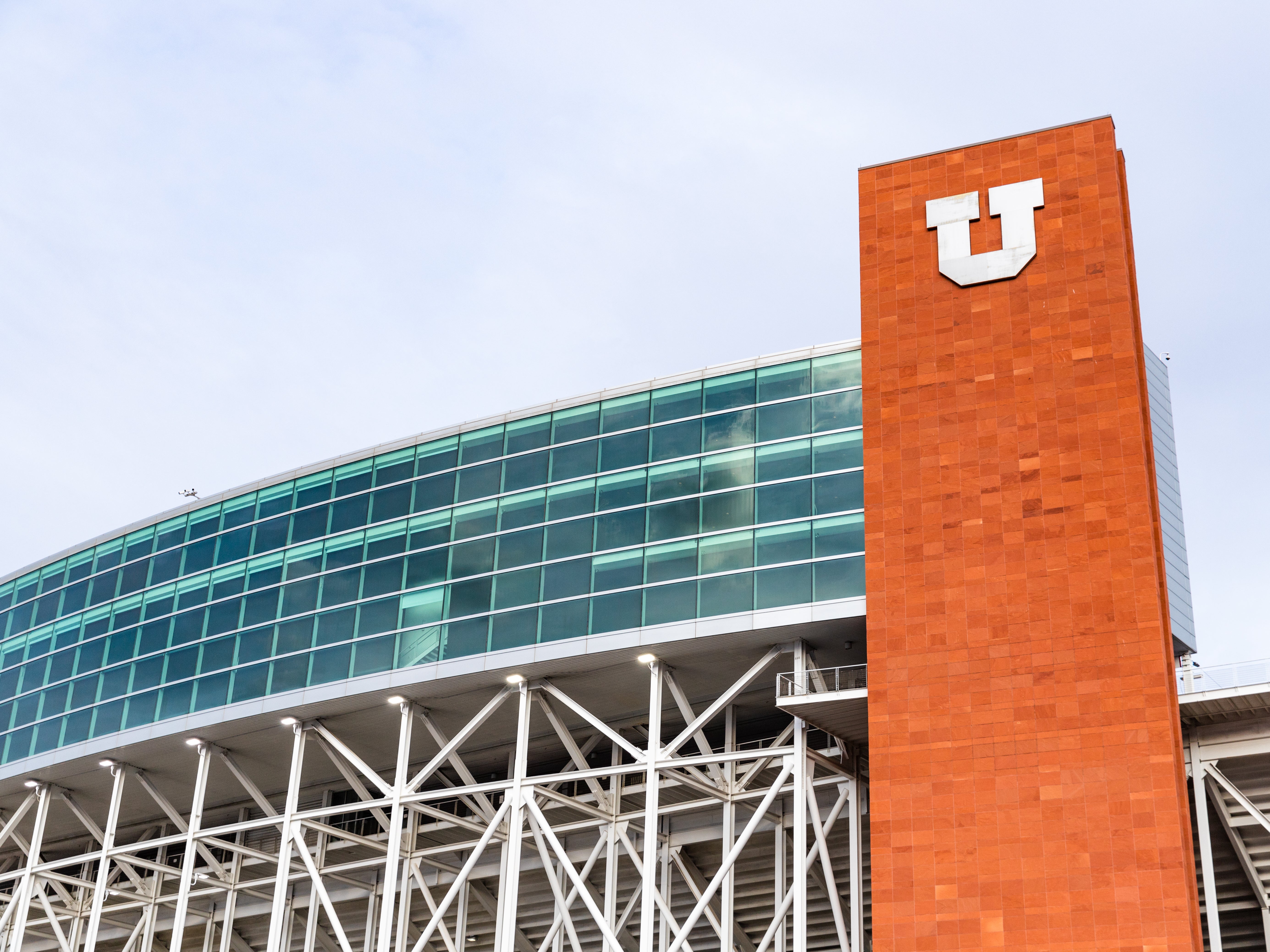 The Utah Utes football stadium in Salt Lake City, Utah