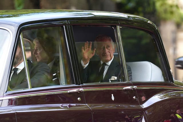 Charles leaving Clarence House (Stefan Rousseau/PA)