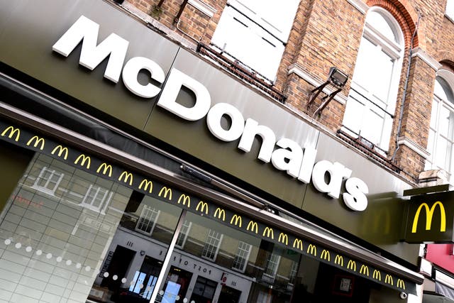 McDonald’s says it will stay closed on Monday until 5pm (Ian West/PA)