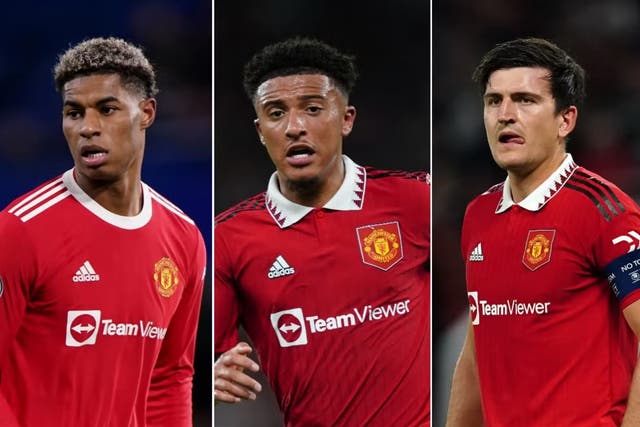 Manchester United trio Marcus Rashford, Jadon Sancho and Harry Maguire will be hoping to get into Gareth Southgate’s latest England squad