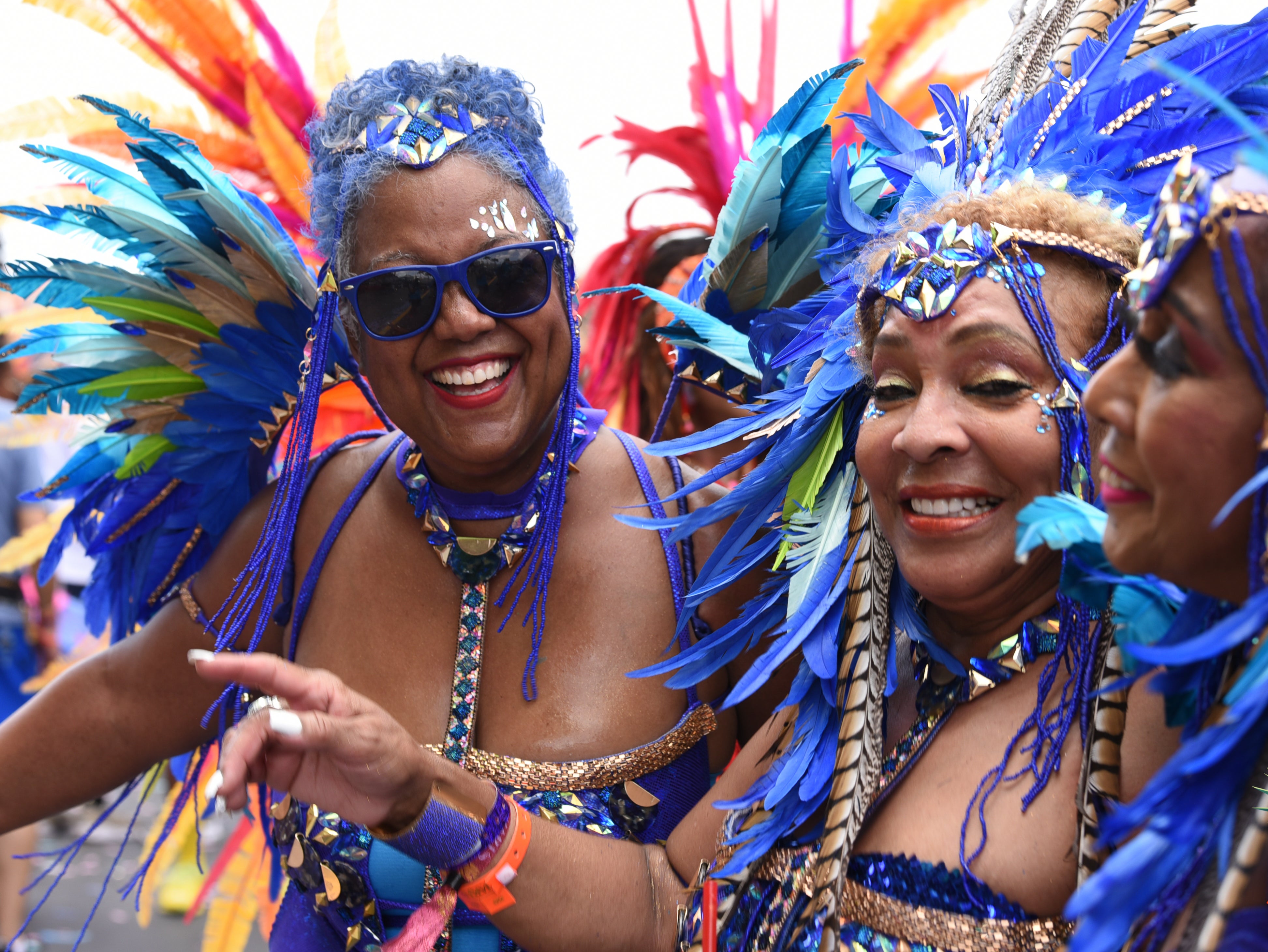 Rhinestone and feather parades reign on carnival Tuesday