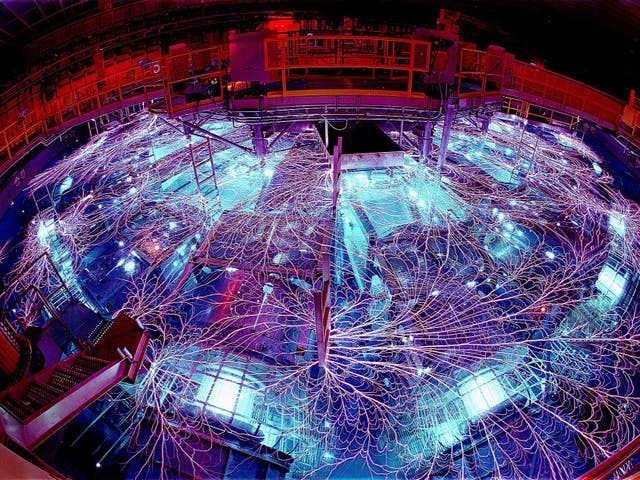 <p>A Z-Pulse machine, like this one pictured at Sandia National Laboratory in the US, can generate huge electric pulses</p>