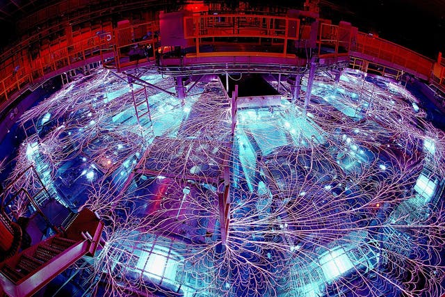 <p>A Z-Pulse machine, like this one pictured at Sandia National Laboratory in the US, can generate huge electric pulses</p>