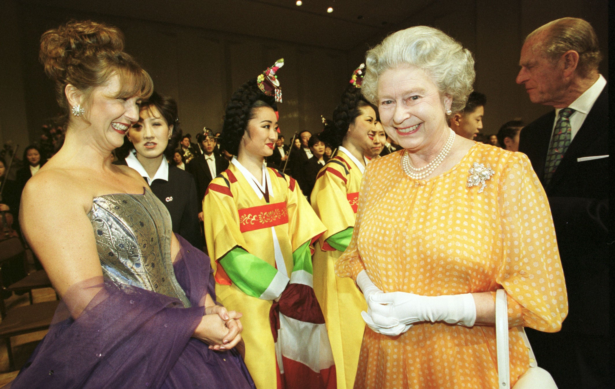 The Queen on her 73rd birthday during a tour to Seoul, South Korea in 1999 (Fiona Hanson/PA)