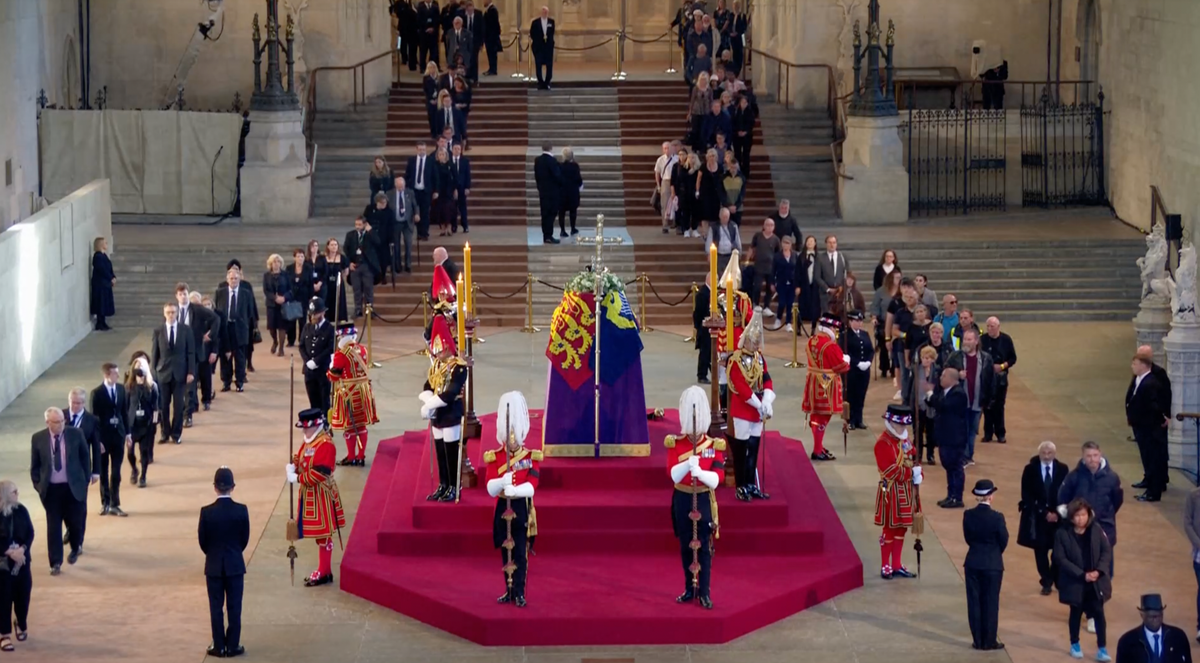 Britain lines up to say farewell to the Queen as she lies in state at Westminster Hall