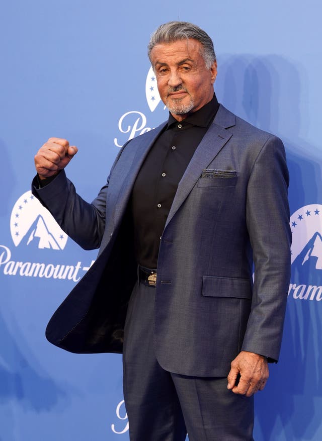Sylvester Stallone was in Rome (Ian West/PA)
