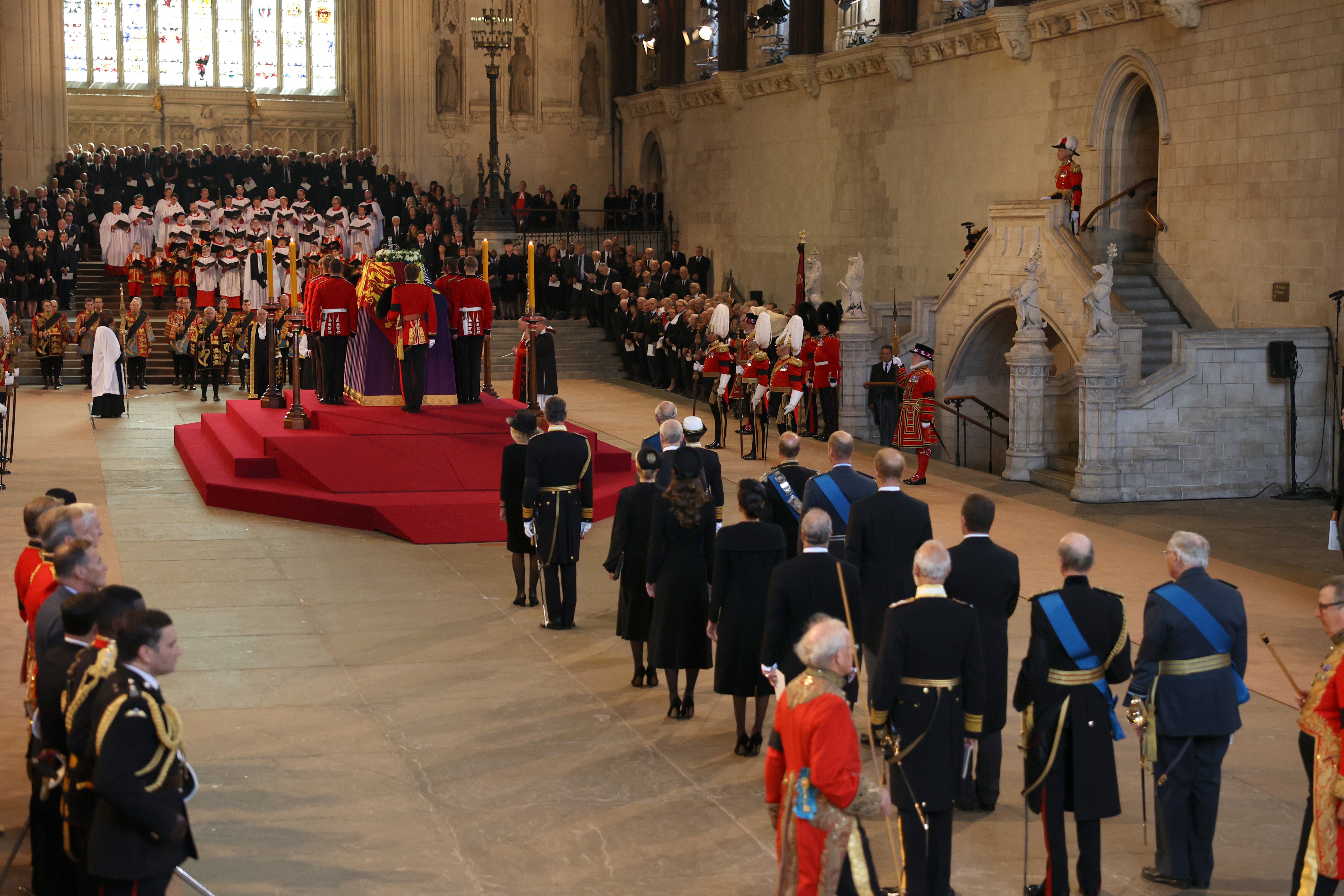 The scene in Westminster Hall (Peter Tarry/PA)