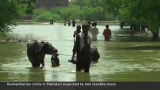 Pakistan’s displaced families plead for help as country braces for more rain