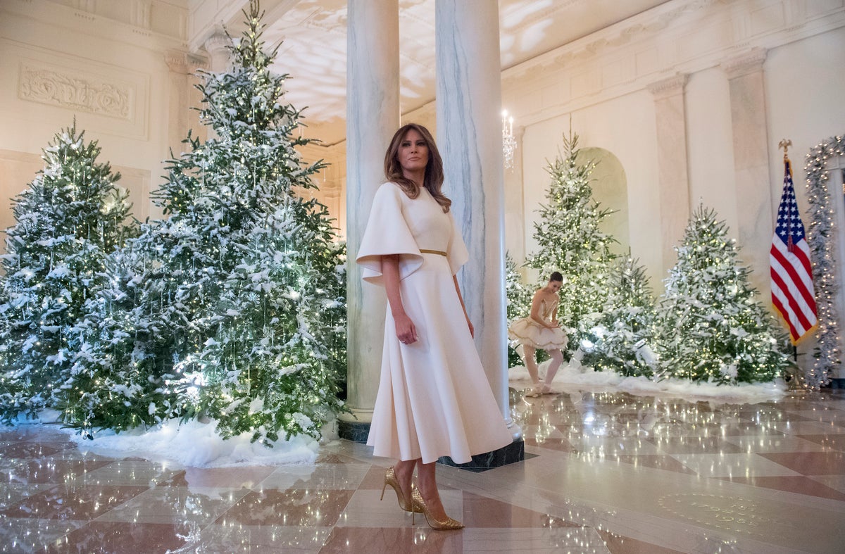 Melania launches range of $45 Christmas ornaments engraved with her signature