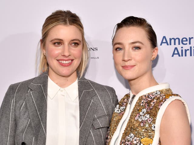 <p>Greta Gerwig and Saoirse Ronan attend The BAFTA Los Angeles Tea Party at Four Seasons Hotel Los Angeles at Beverly Hills on January 04, 2020 in Los Angeles, California. (Photo by Amy Sussman/Getty Images for BAFTA LA)</p>