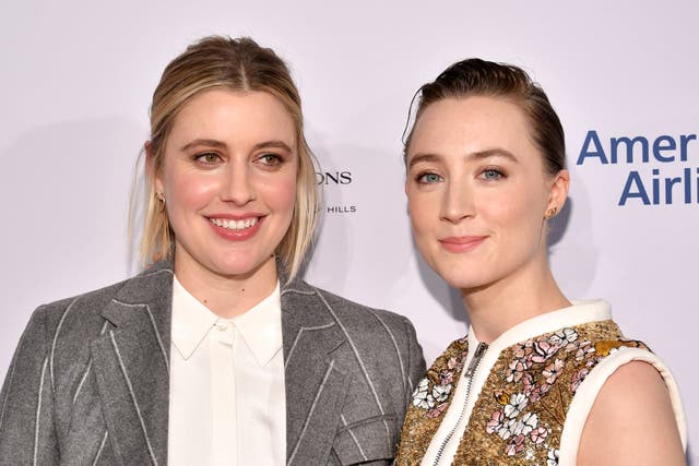 <p>Greta Gerwig and Saoirse Ronan attend The BAFTA Los Angeles Tea Party at Four Seasons Hotel Los Angeles at Beverly Hills on January 04, 2020 in Los Angeles, California. (Photo by Amy Sussman/Getty Images for BAFTA LA)</p>
