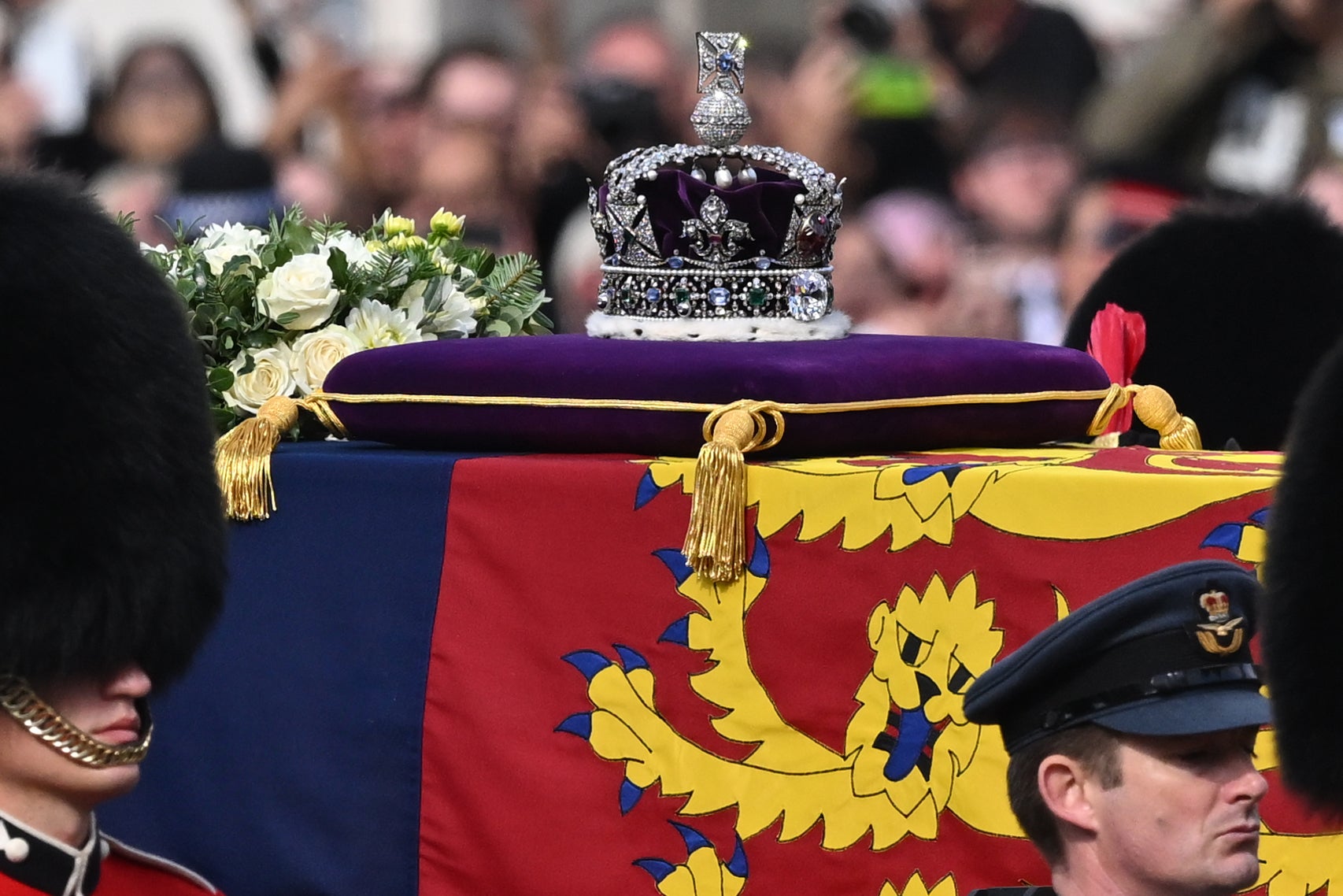 Grief and respect following Queen’s death ‘translate across the pond’ (Justin Tallis/PA)