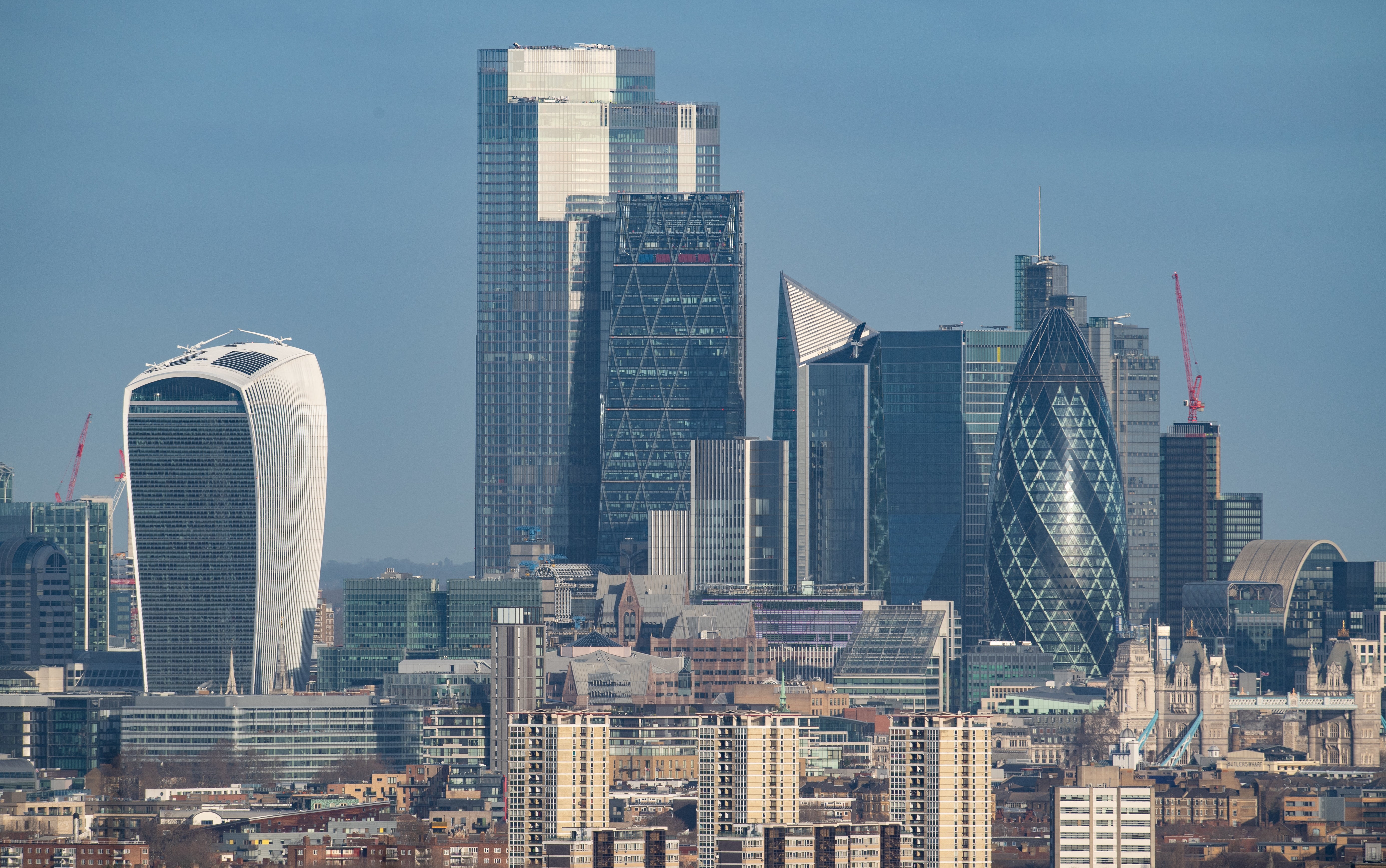 City of London skyline (Dominic Lipinski/PA)