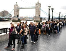 Mourners who queued overnight describe ‘serenity’ in Westminster Hall