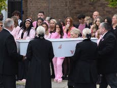 Olivia Pratt-Korbel funeral: Mourners dressed in pink line street to honour girl shot dead at home