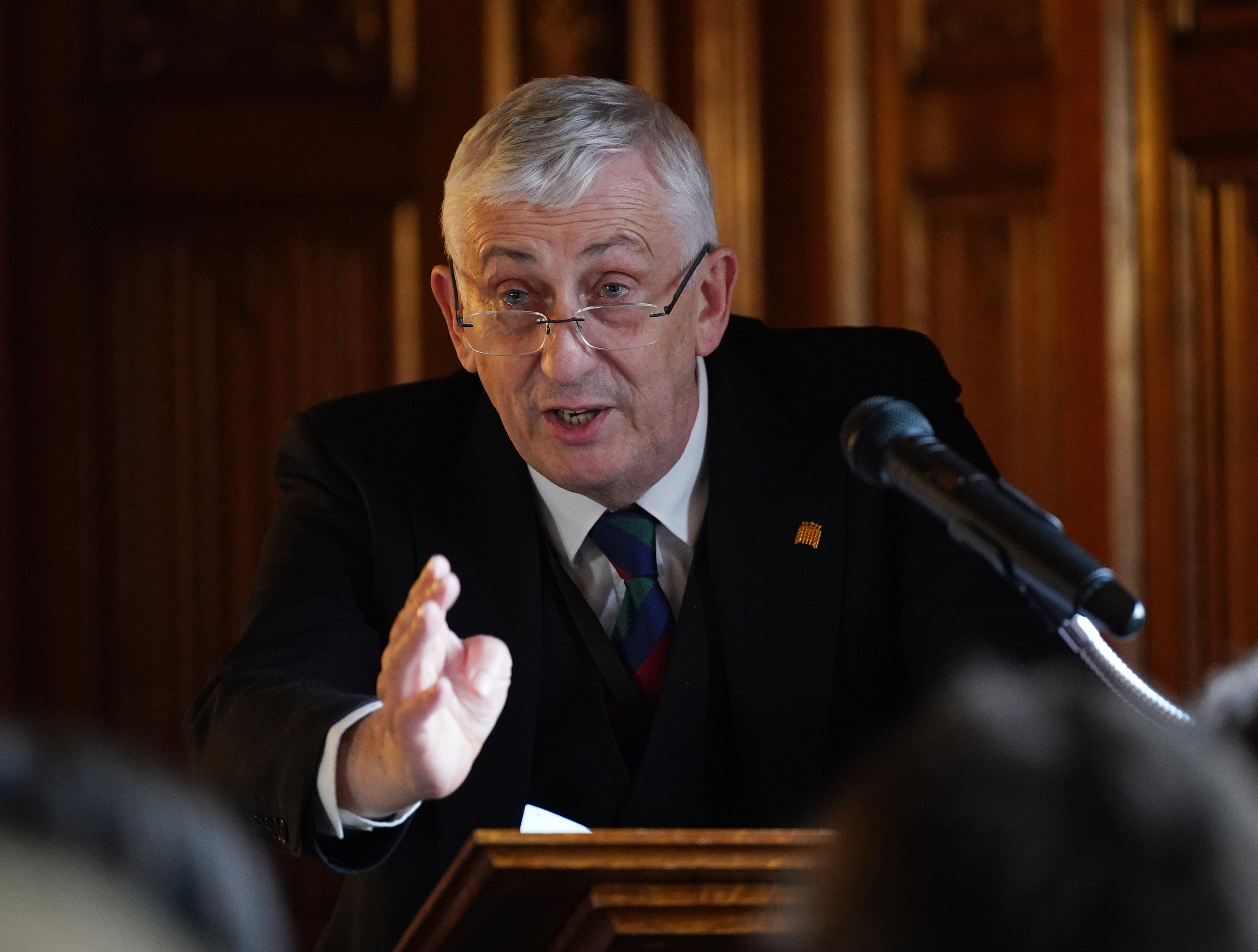 Commons Speaker Sir Lindsay Hoyle has said the forthcoming recess period should be cut short to push on with business following a pause in politics in the wake of the Queen’s death (Yui Mok/PA)
