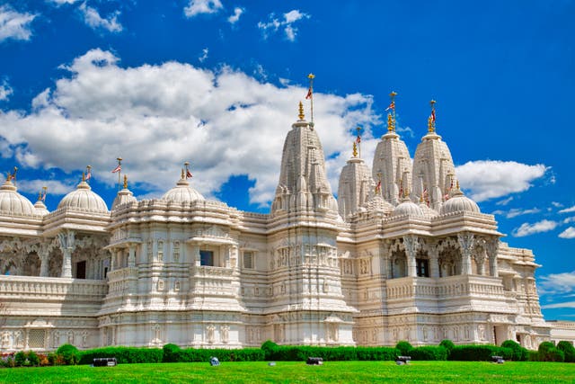 <p>Officials at the BAPS temple in Toronto also confirmed the graffiti and accused ‘anti-social elements’ were behind it as they issued an appeal for peace</p>