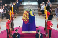 Ben Wallace stands guard at Queen’s coffin as member of Royal Company of Archers