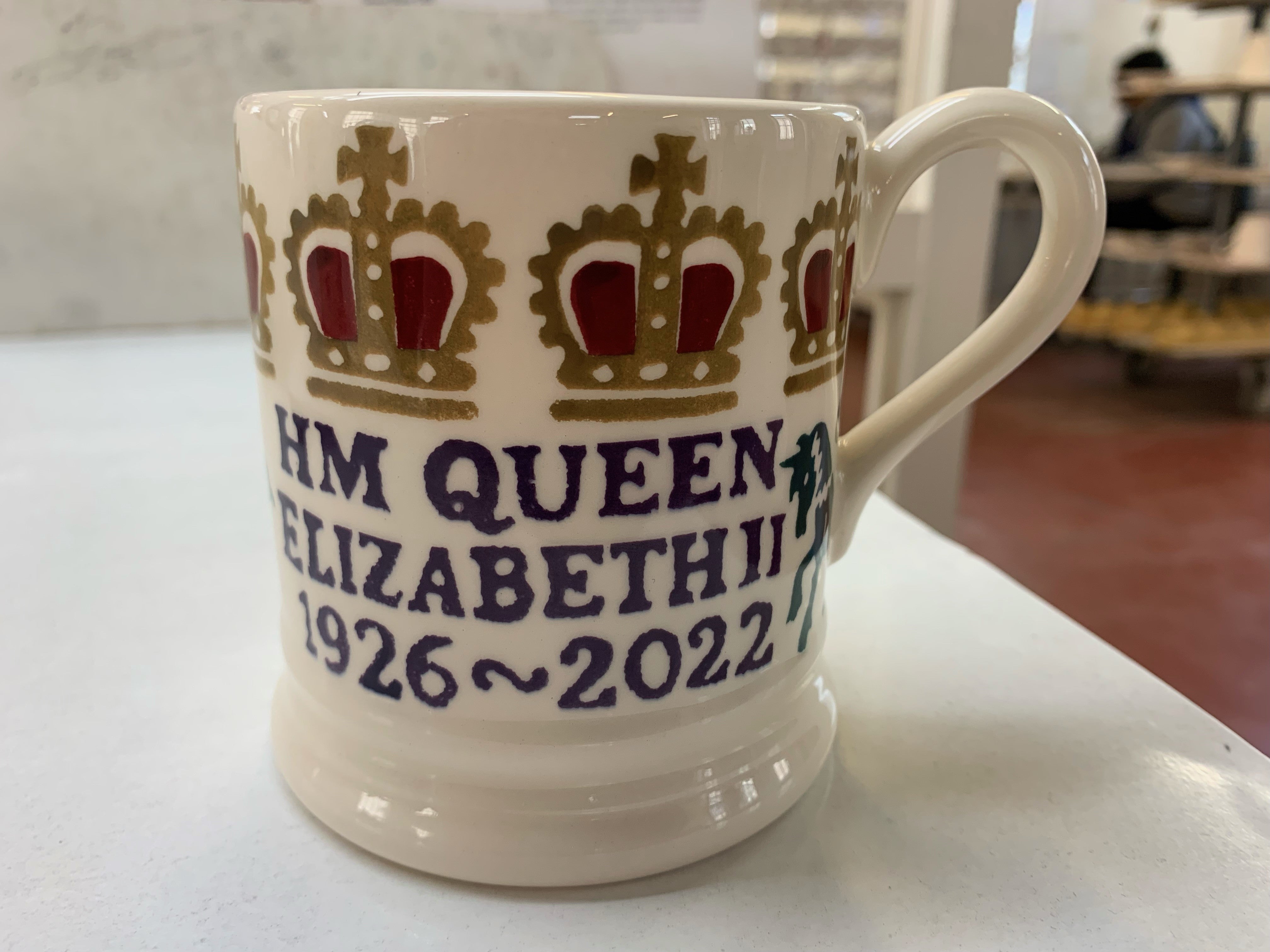 Emma Bridgewater Queen Elizabeth II commemorative mug (Richard Vernalls/PA)
