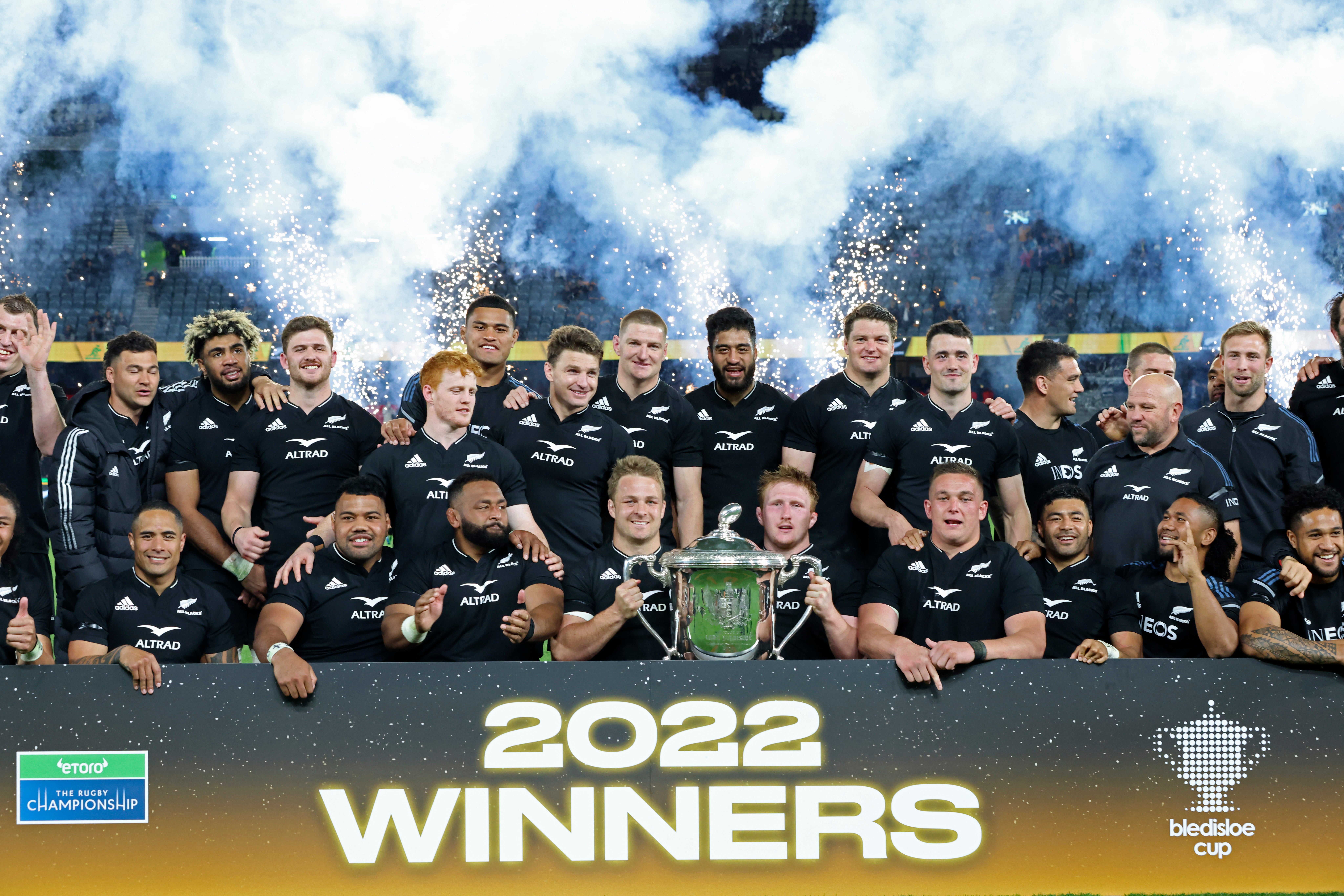 The All Blacks won the Bledisloe Cup for the 20th consecutive year