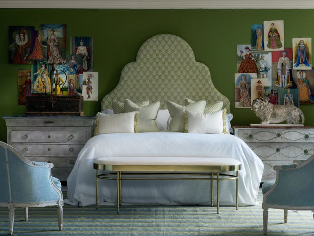 <p>Green with envy: why wouldn’t you model your bedroom on a garden?</p>