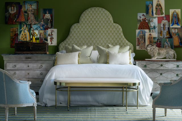 <p>Green with envy: why wouldn’t you model your bedroom on a garden?</p>