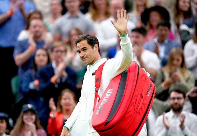 Roger Federer is waving farewell to tennis (Adam Davy/PA)