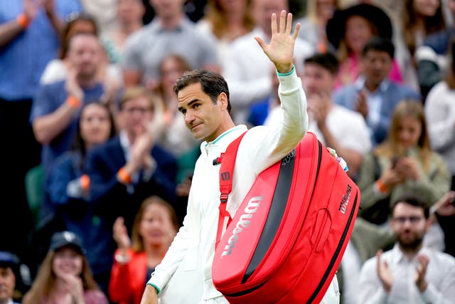 Roger Federer is waving farewell to tennis (Adam Davy/PA)