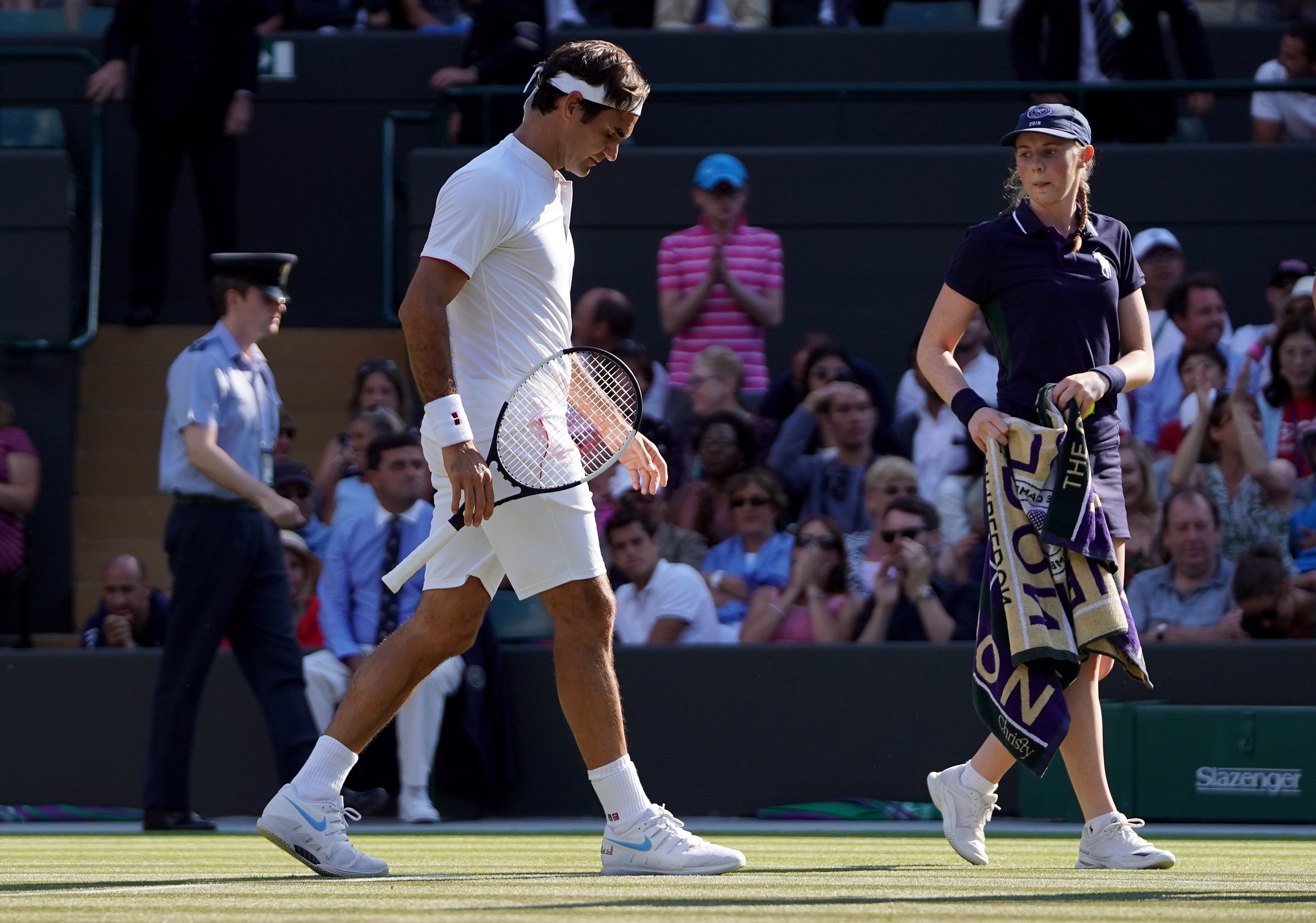 Federer suffered a shock quarter-final defeat to Kevin Anderson in 2018 (John Walton/PA)