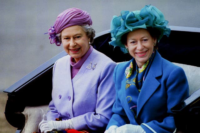 <p>Queen Elizabeth II and Princess Margaret in 1993</p>