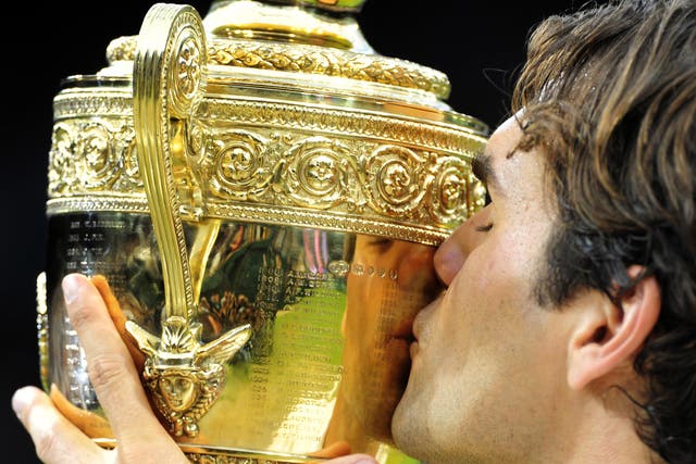 Roger Federer won Wimbledon on eight occasions (Adam Davy/PA)