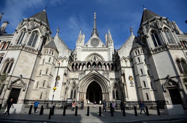 <p>The challenge was heard at the High Court on Monday (PA/Andrew Matthews)</p>