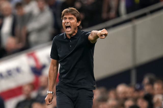 Antonio Conte has warned his Tottenham players no one is undroppable (Andrew Matthews/PA)