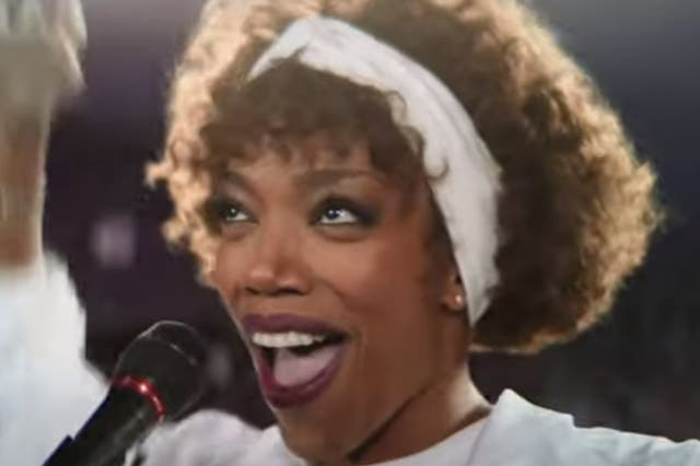 <p>Naomi Ackie as Whitney Houston</p>