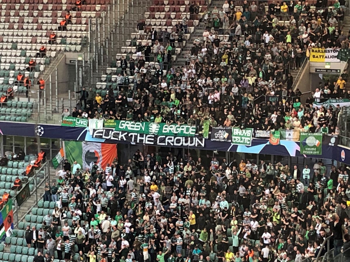 UEFA clears Rangers over national anthem but Celtic face action over banner