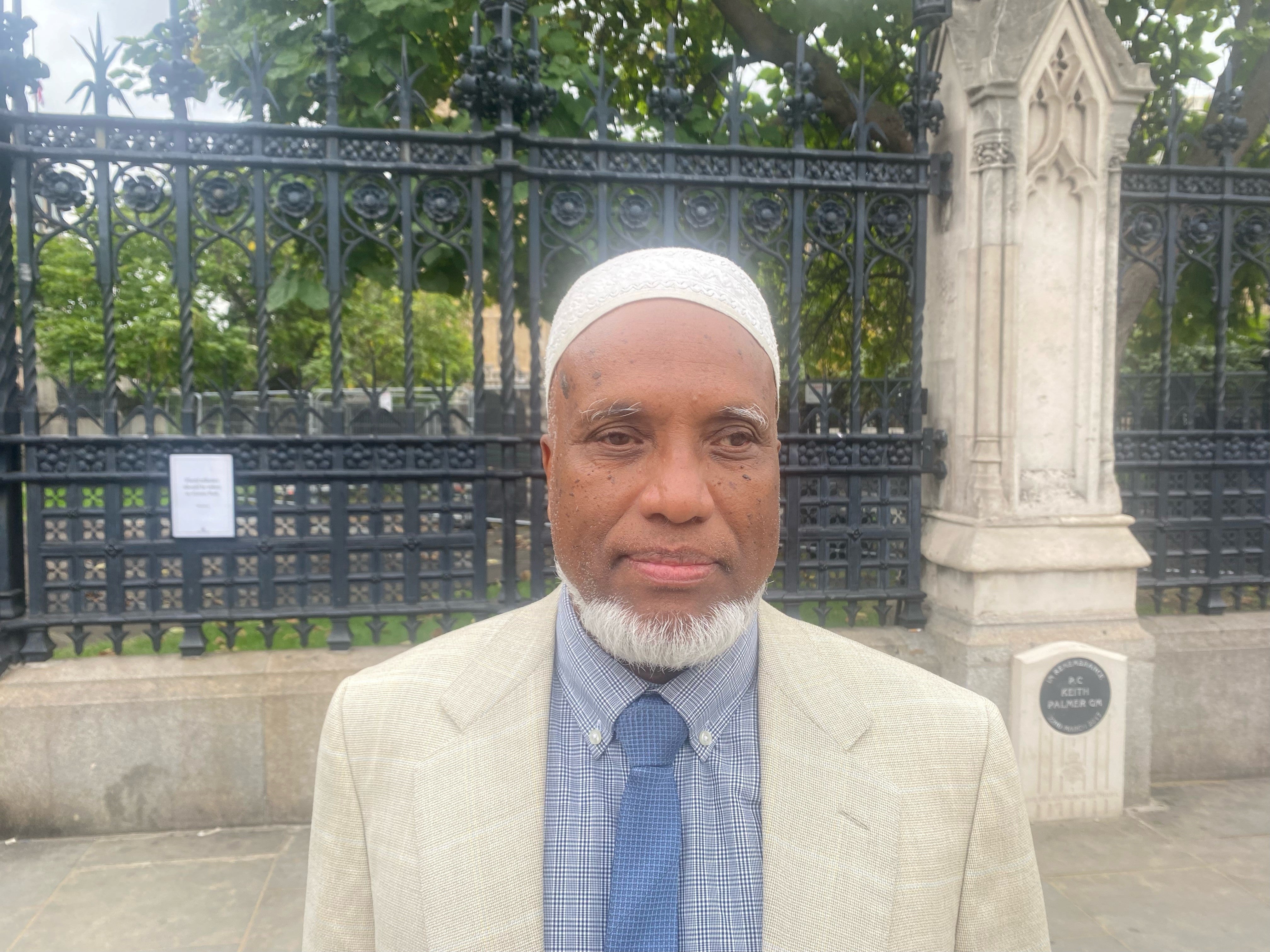 Jamal Uddin, 59, restaurant owner, after paying respects at Westminster Hall (Nina Lloyd/PA)