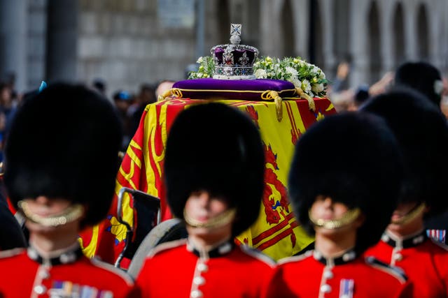 The funeral service will begin at 11am in Westminster Abbey (Tristan Fewings/PA)