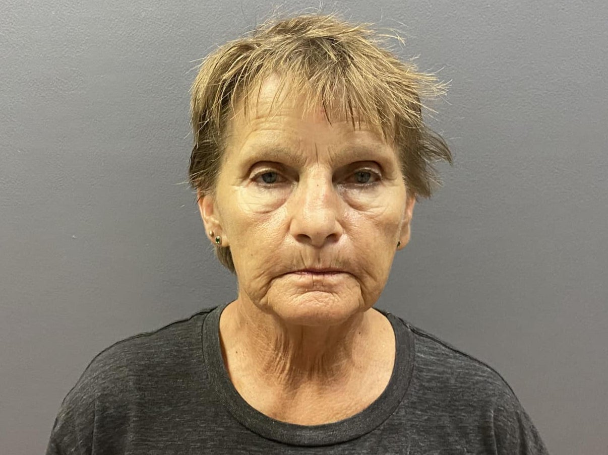 Christine Walters, 65, was take into custody at the property on burglary charges